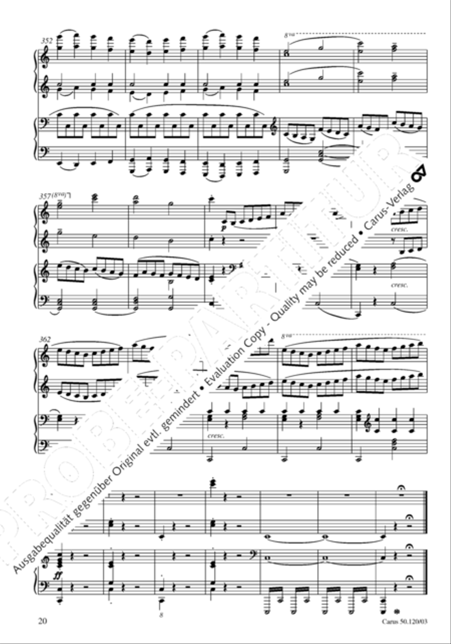 Christoforus + Das Tochterlein des Jairus (Gesamtausgabe, Bd. 9) 4-Part scores gallery preview page 21
