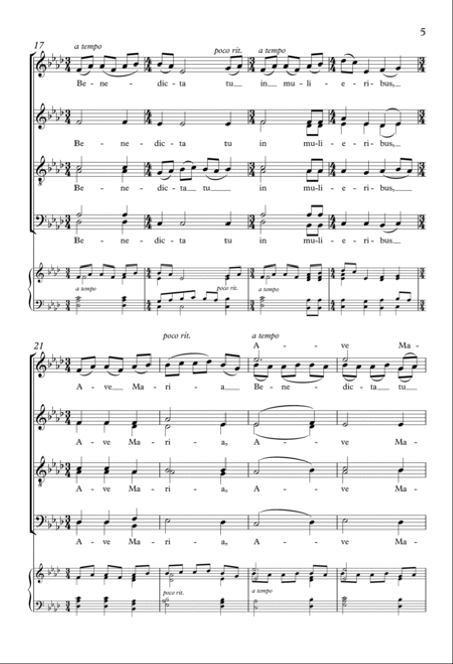 Ave Maria Ave Maria Divisi scores gallery preview page 3