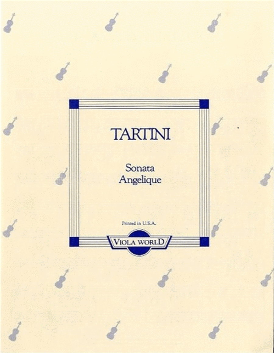 Tartini - Sonata Angelique Viola/Piano Piano Accompaniment scores gallery preview page 1