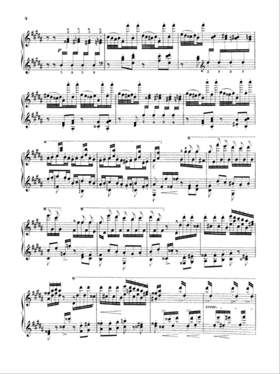 Liszt: La Campanella Liszt: La Campanella Piano Solo scores gallery preview page 4