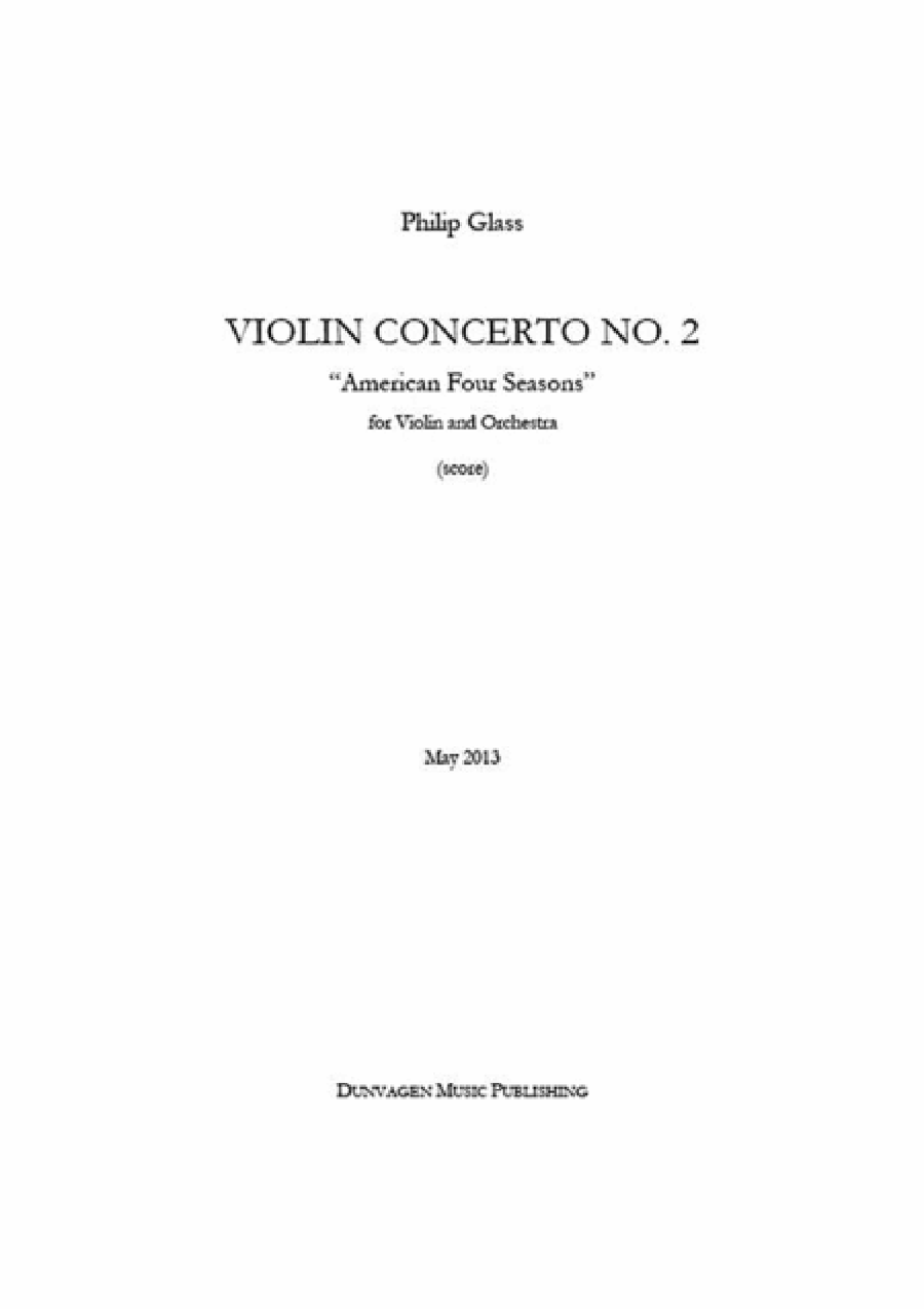 Violin Concerto No. 2 “American Four Seasons” Orchestra scores gallery preview page 1