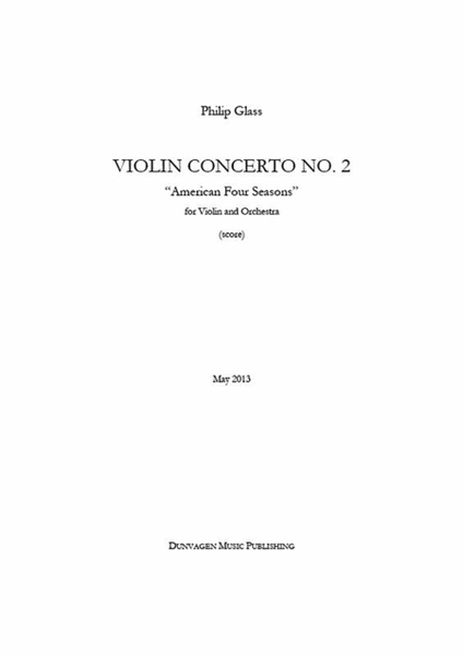 Violin Concerto No. 2 “American Four Seasons”