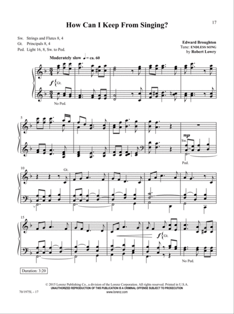 Easy Organ Library, Vol. 60 Organ Solo scores gallery preview page 8