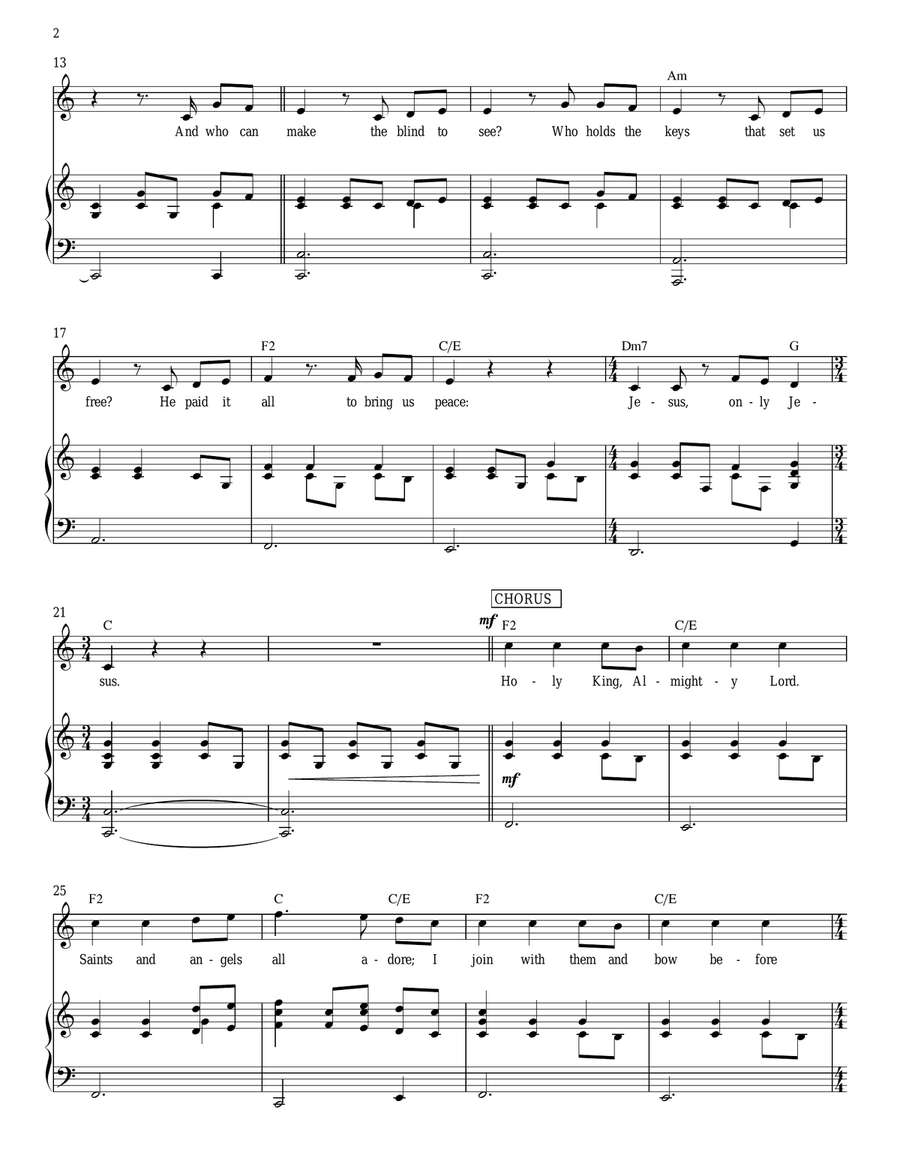 Jesus, Only Jesus Jesus, Only Jesus Acoustic Guitar scores gallery preview page 2