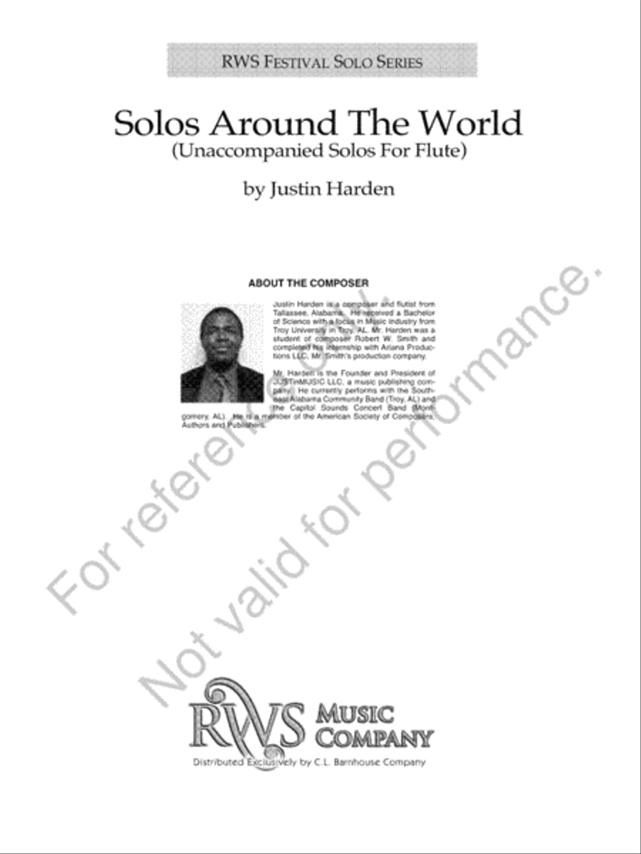 Solos Around the World Solos Around the World Flute Solo scores gallery preview page 12