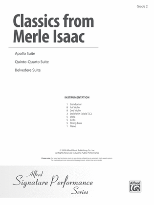 Classics from Merle Isaac: Score