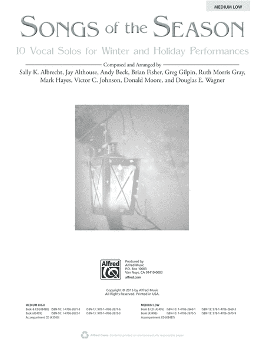 Songs of the Season Medium-Low Voice scores gallery preview page 2