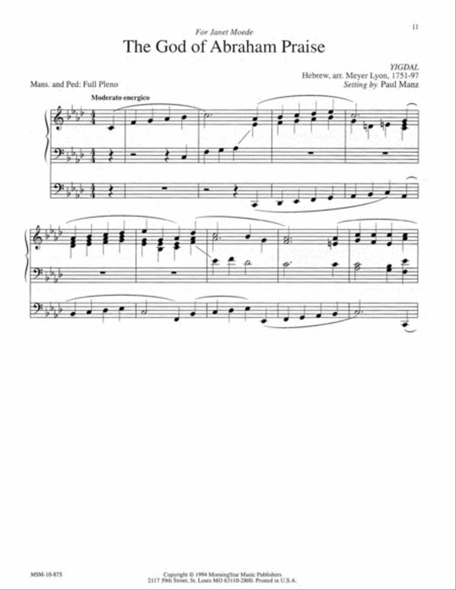 Nine Hymn Improvisations Organ scores gallery preview page 4