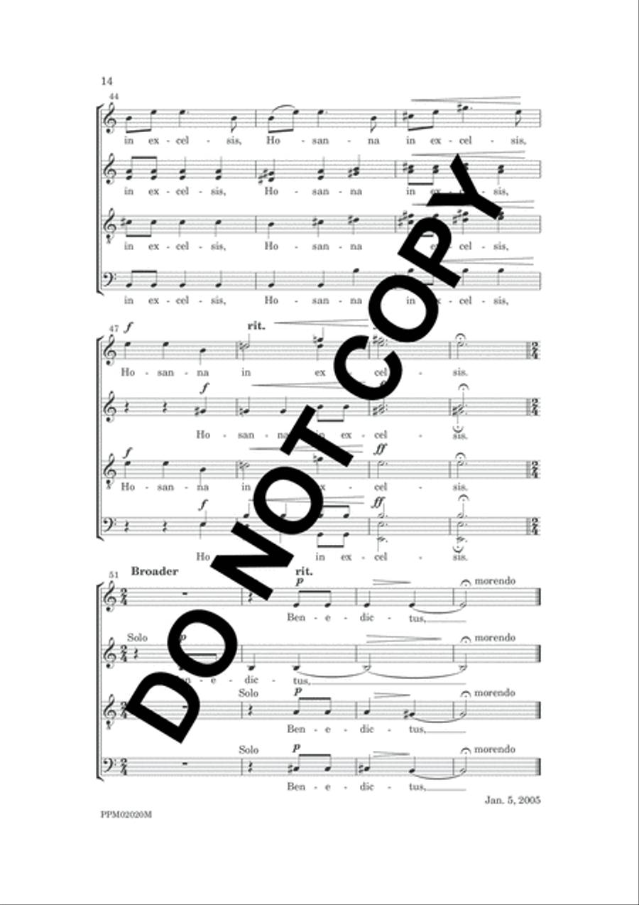 Mass Mass 4-Part scores gallery preview page 17