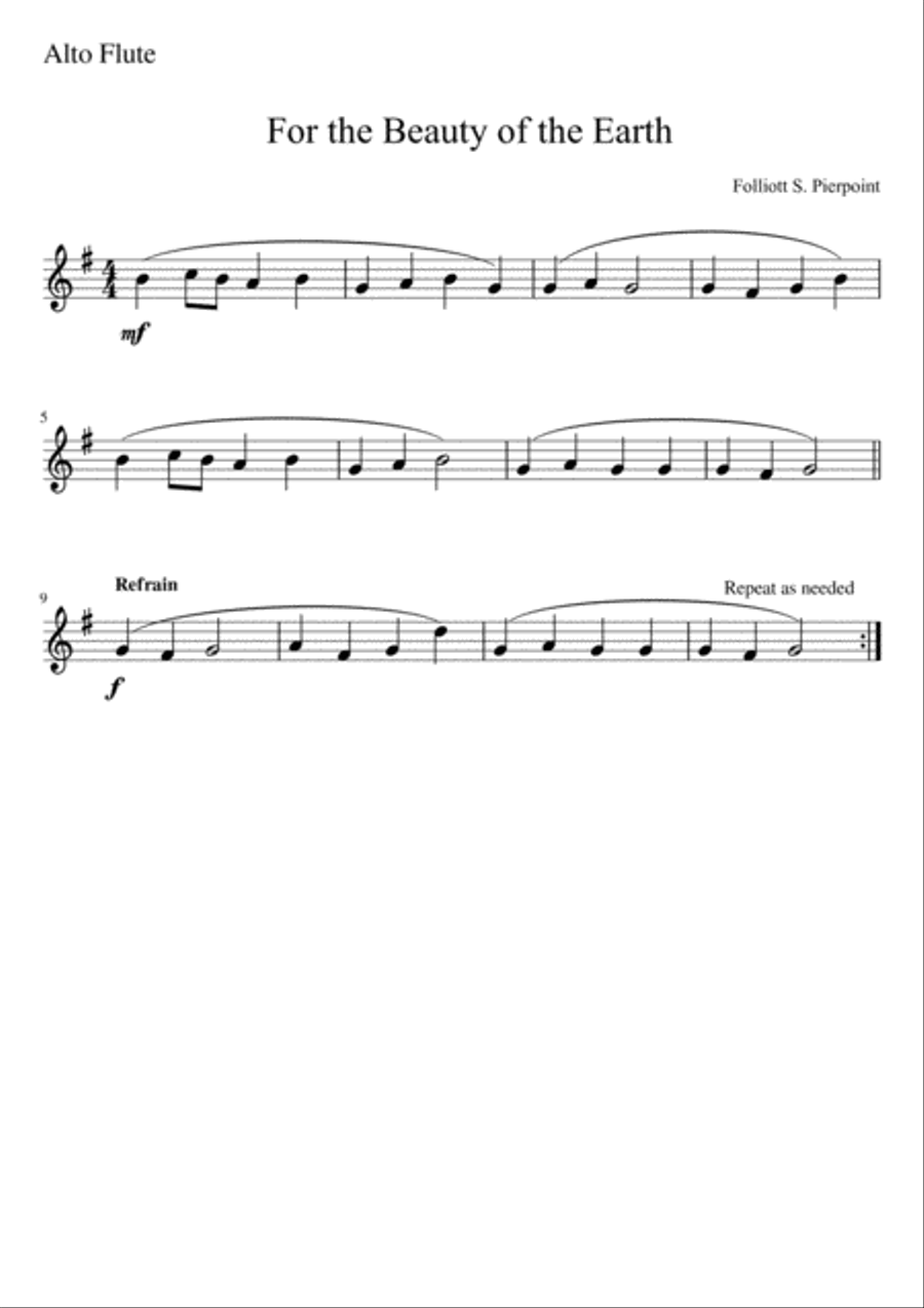 For the Beauty of the Earth Woodwind Ensemble scores gallery preview page 5