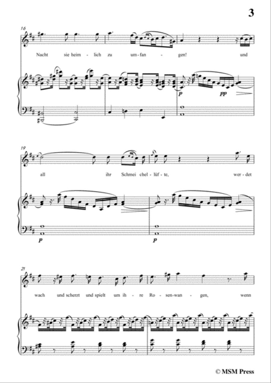 Schubert-Die Erwartung,Op.116,in D Major,for Voice&Piano Voice scores gallery preview page 5