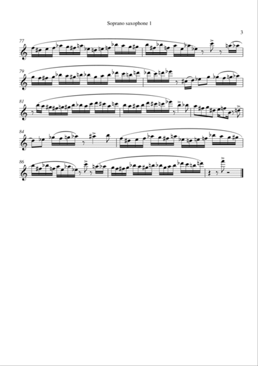 Saxissimo - parts Saxissimo - parts 4-Part scores gallery preview page 3