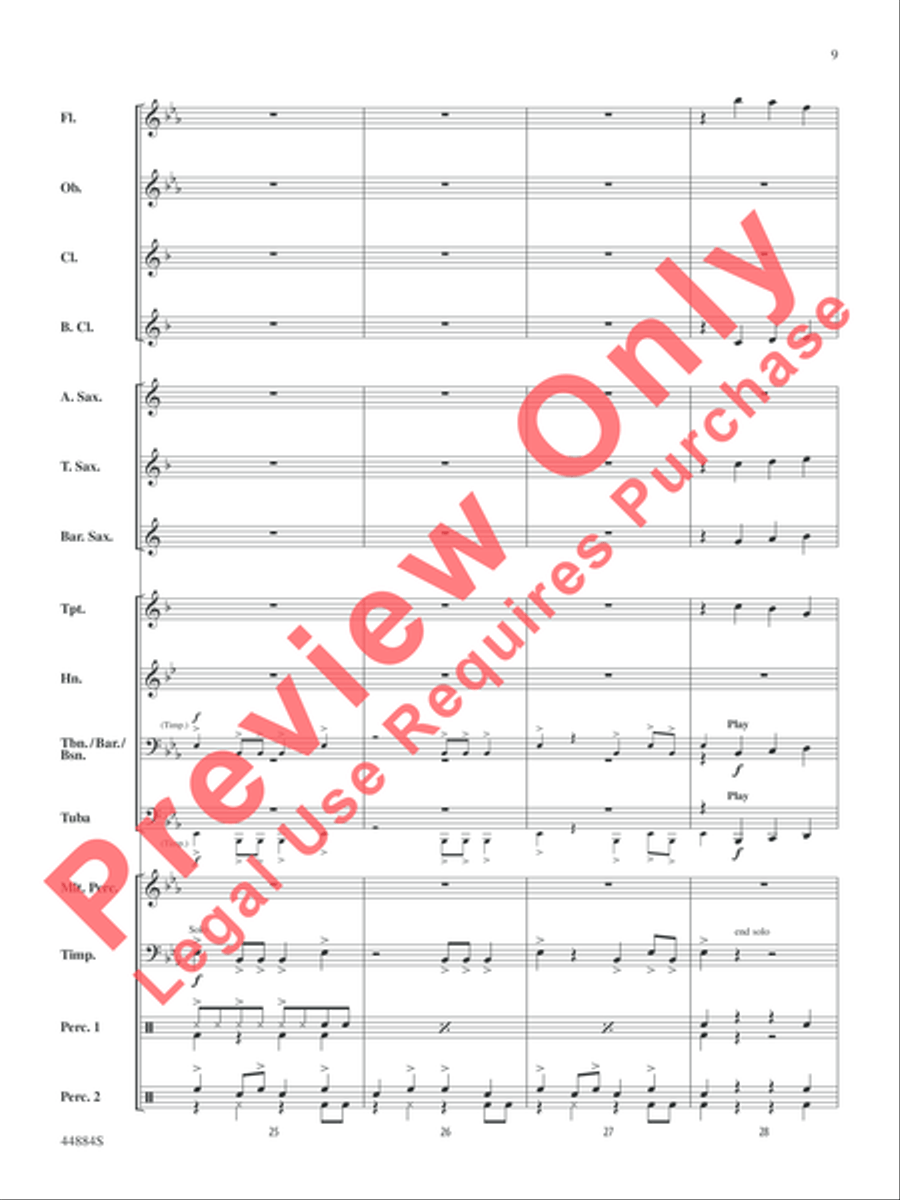 Caribbean Breeze Caribbean Breeze Concert Band scores gallery preview page 10