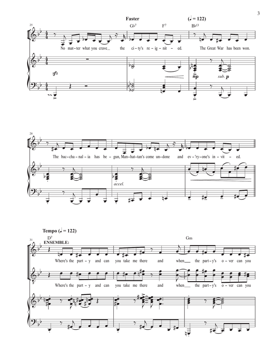 Roaring On (from The Great Gatsby) Voice scores gallery preview page 3
