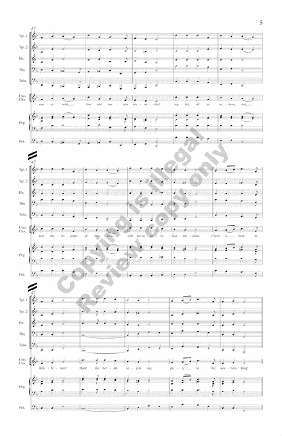 The Snow Lay On the Ground!: Nine Festive Carol Settings (Complete Compilation Full Score) Choir scores gallery preview page 26
