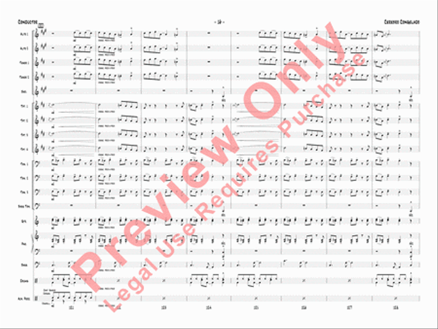 Cerebro Congelado Jazz Ensemble scores gallery preview page 19