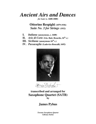 Book cover for Ancient Airs and Dances Suite No. 3