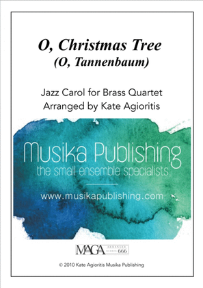 Book cover for O Christmas Tree (O Tannenbaum) - Jazz Carol for Brass Quartet