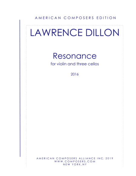 [Dillon] Resonance