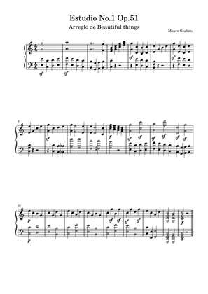 Estudio No.1 Op.51-Mauro Giuliani