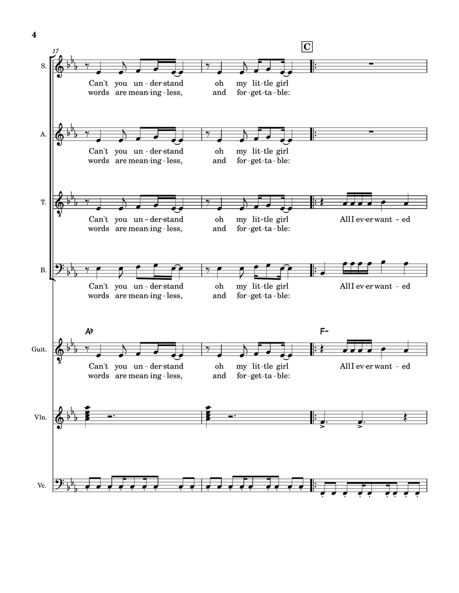Enjoy The Silence Choir scores gallery preview page 4
