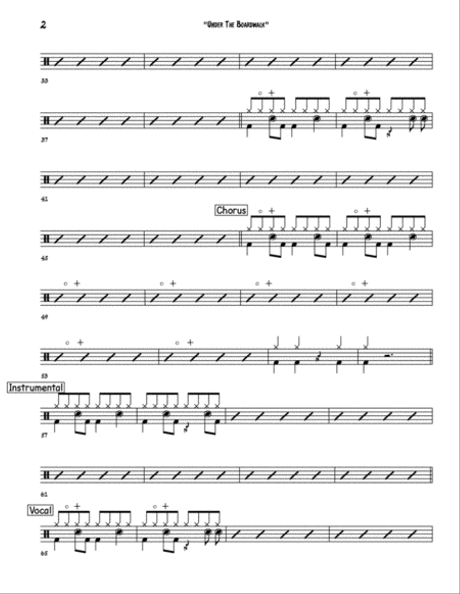 Under The Boardwalk Small Ensemble scores gallery preview page 5