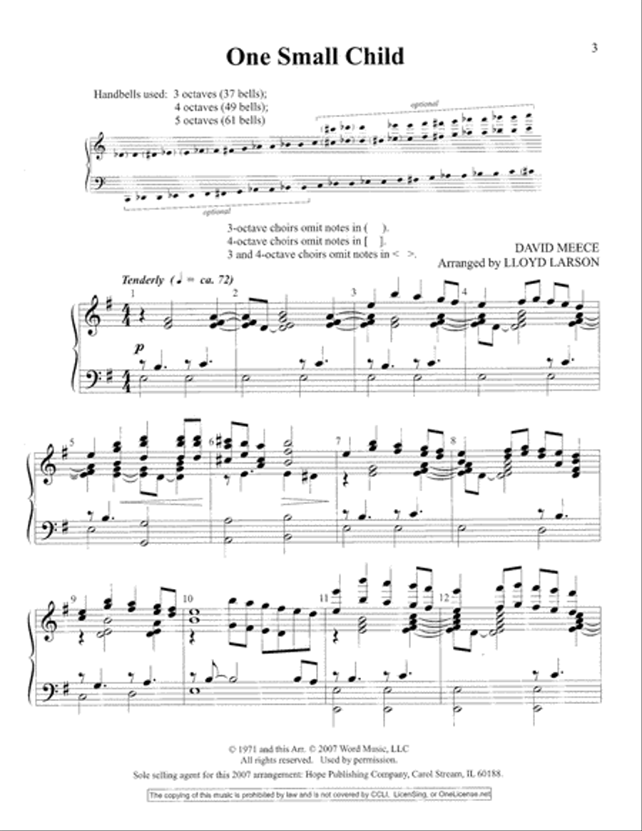 One Small Child Orchestra scores gallery preview page 3