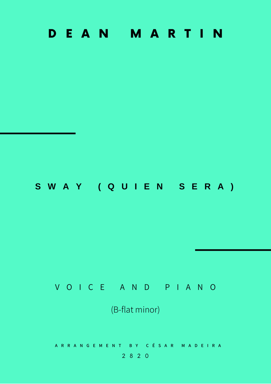 Sway (quien Sera) Sway (quien Sera) Piano, Vocal scores gallery preview page 1