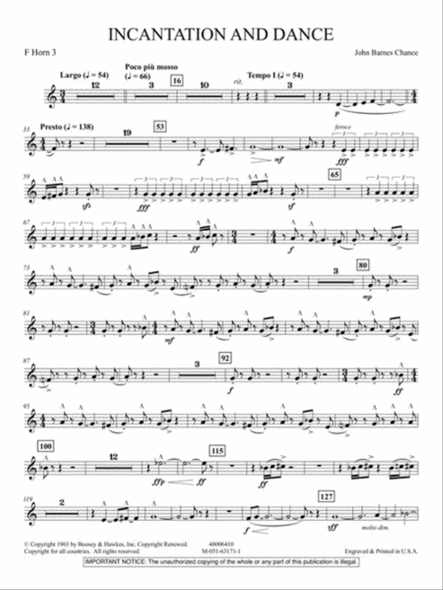Incantation and Dance Concert Band scores gallery preview page 8