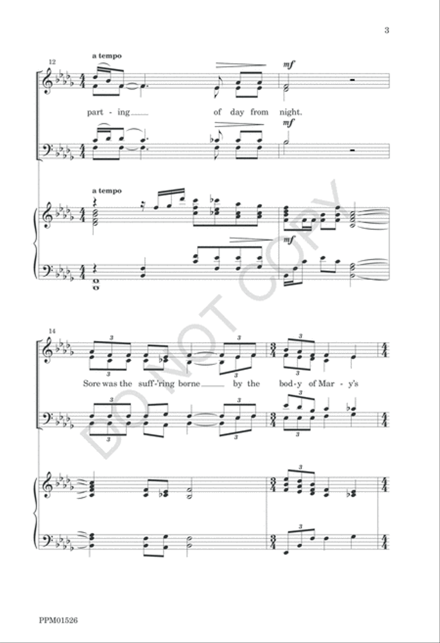 At the Cry of the First Bird 4-Part scores gallery preview page 6