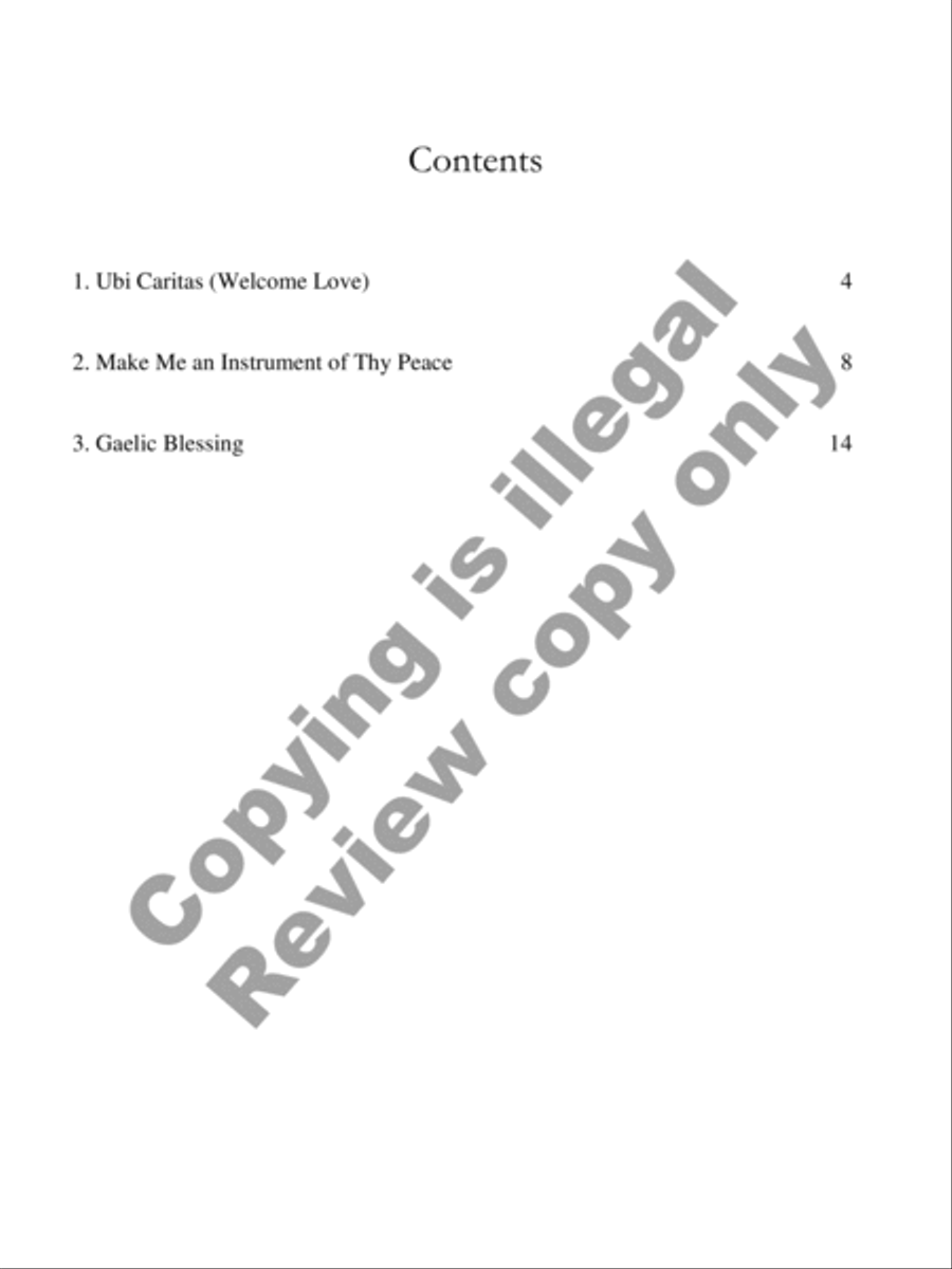 Prayers and Blessings Baritone Voice scores gallery preview page 3
