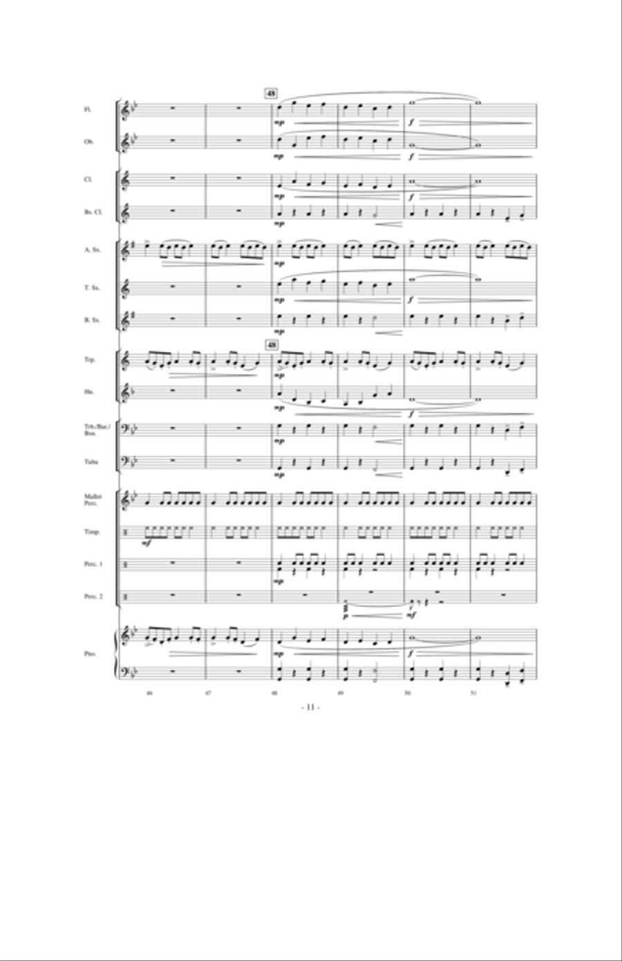 Moto Continuo Moto Continuo Concert Band scores gallery preview page 14