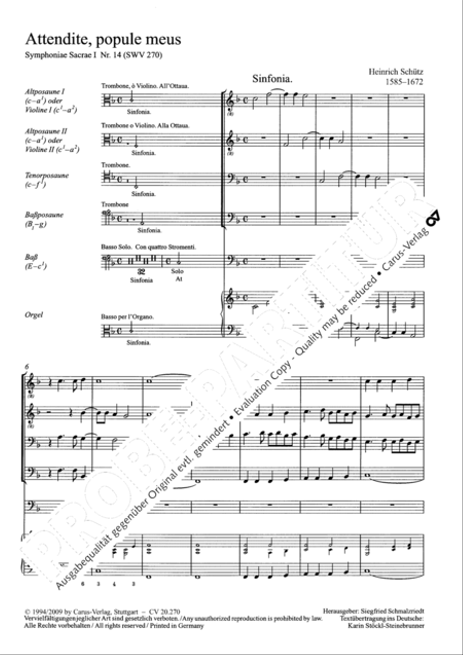 Attendite, popule meus Bass Voice scores gallery preview page 2