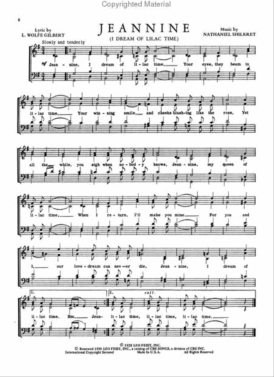 Barber Shop Jubilee 4-Part scores gallery preview page 3