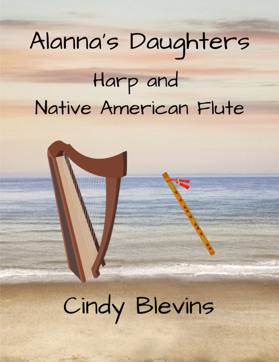 Alanna's Daughters, for Harp and Native American Flute Flute scores gallery preview page 1