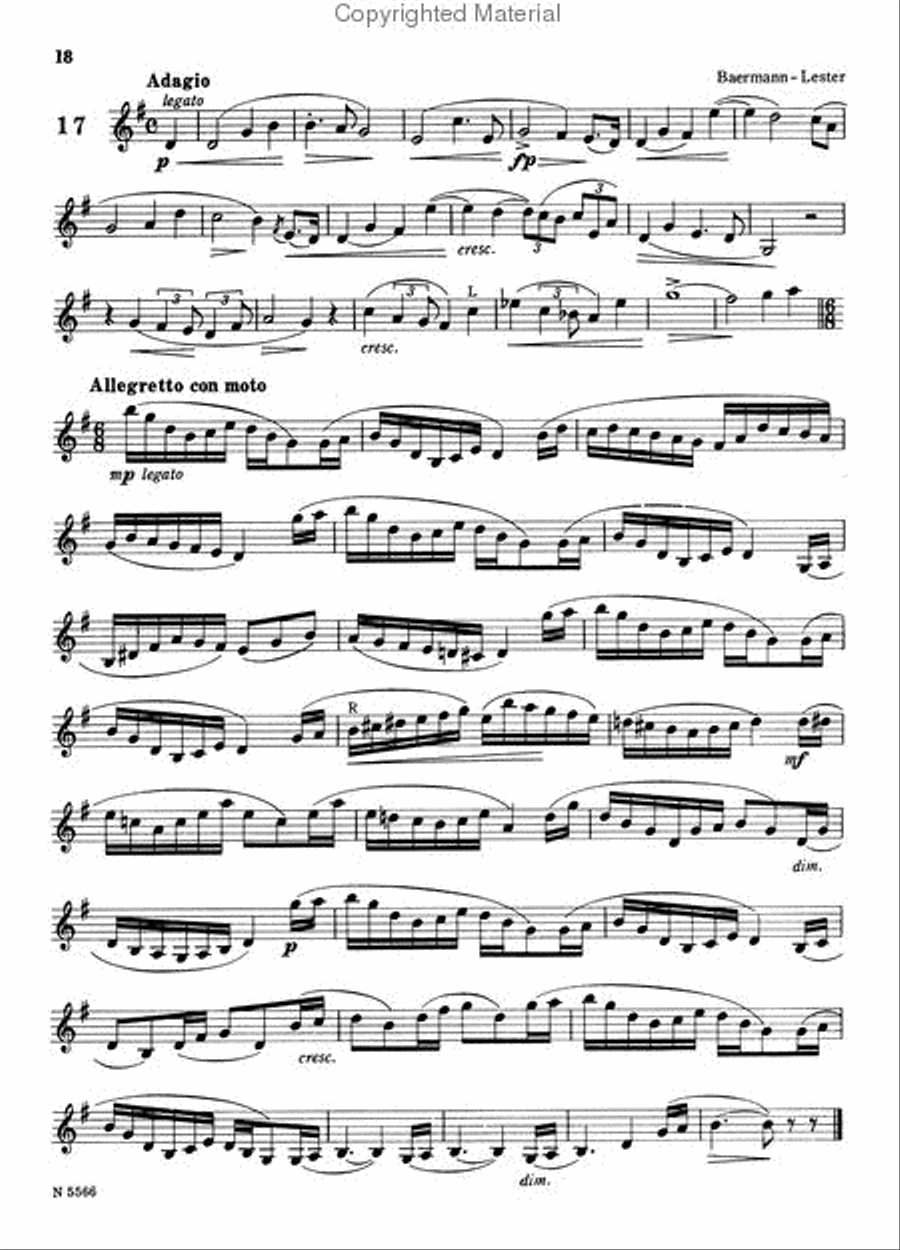 The Advancing Clarinetist by Various Clarinet Solo Sheet Music