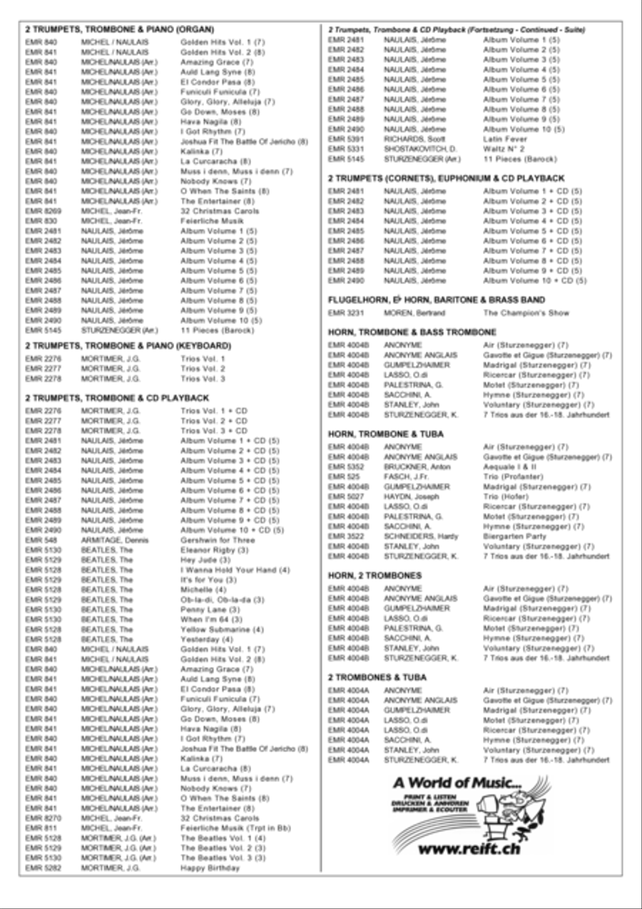 12 Easy Christmas Songs Brass Duet scores gallery preview page 9