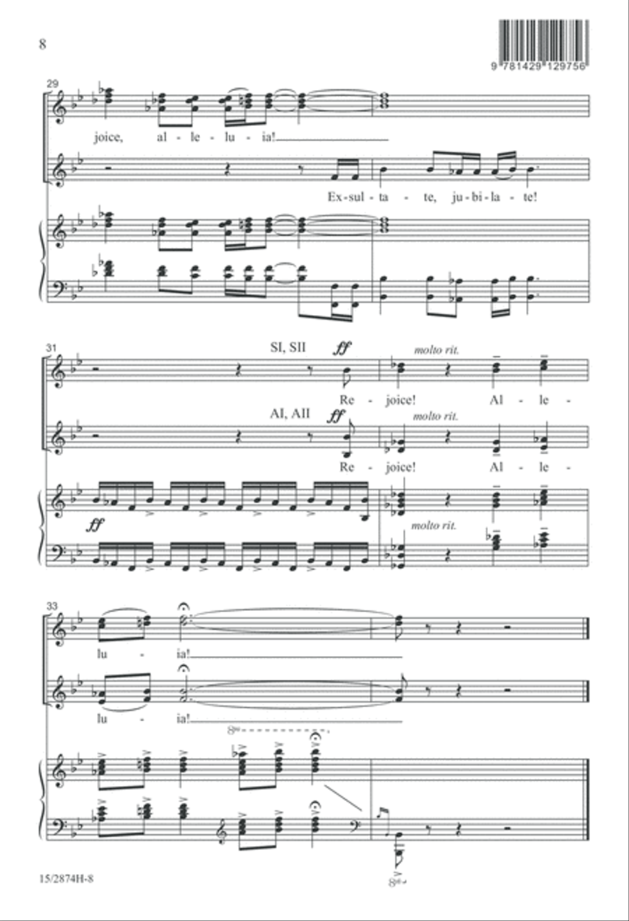 A Jubilant Fanfare A Jubilant Fanfare SSAA scores gallery preview page 8