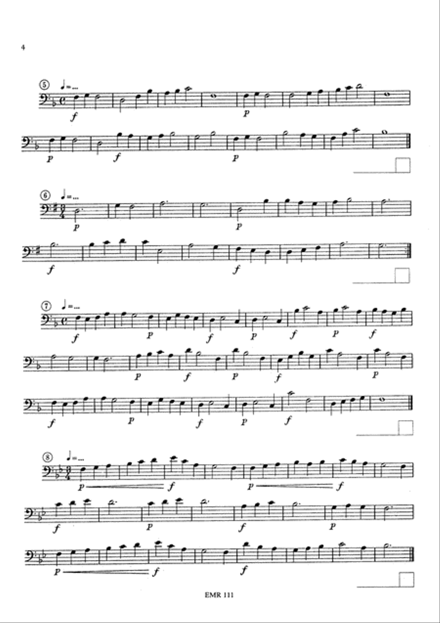 Blattlese-Schule / Ecole de Lecture / School of Sight Reading Trombone scores gallery preview page 4