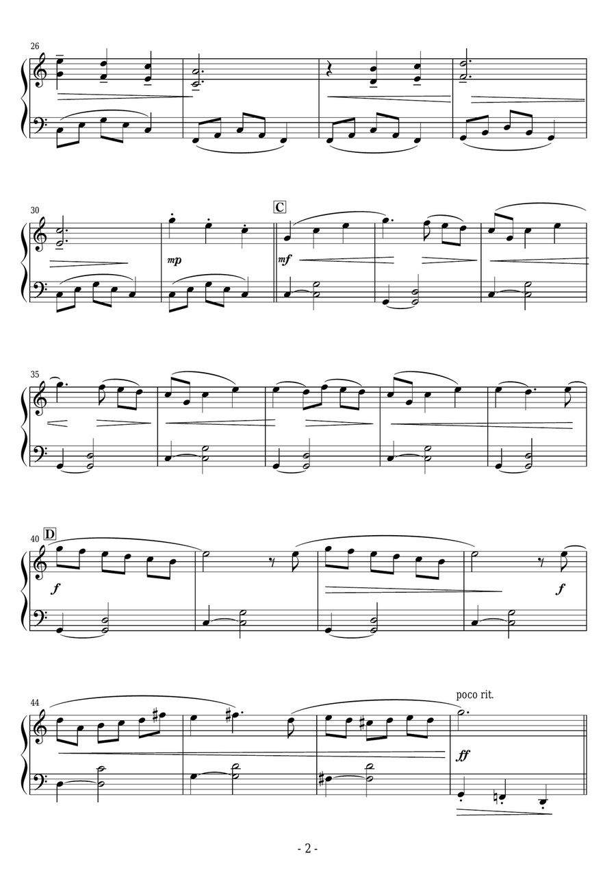 Parlez-moi D'amour Easy Piano scores gallery preview page 2