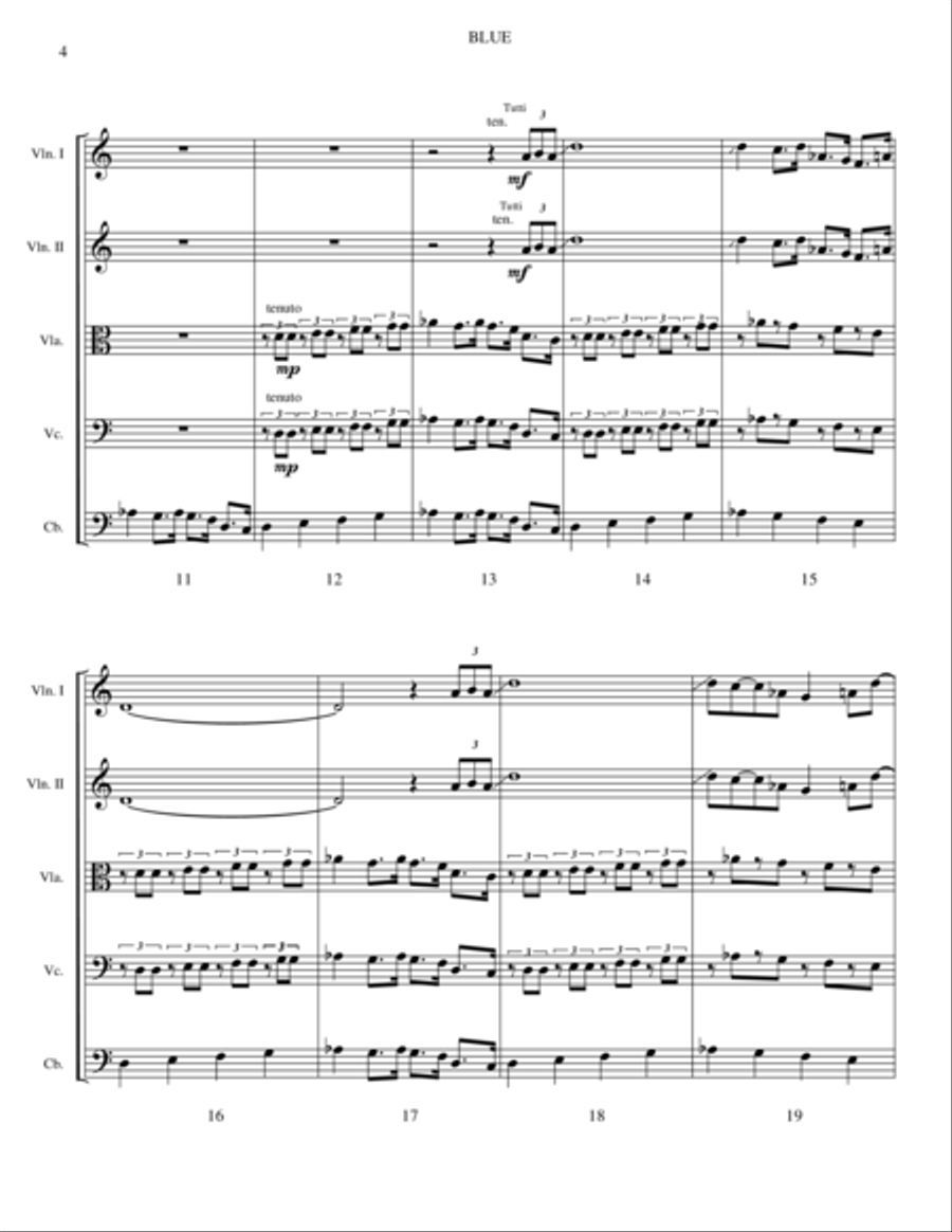 Blue Blue String Orchestra scores gallery preview page 3