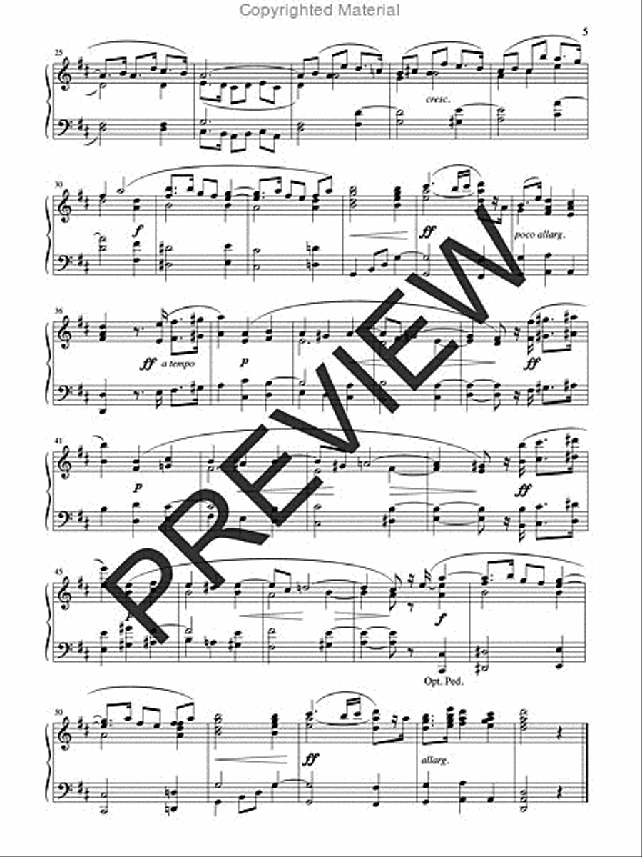 Processionals and Recessionals for Weddings and Other Occasions Organ scores gallery preview page 5