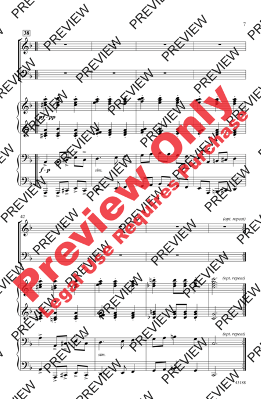 Swedish Harvest Song 4-Part scores gallery preview page 7