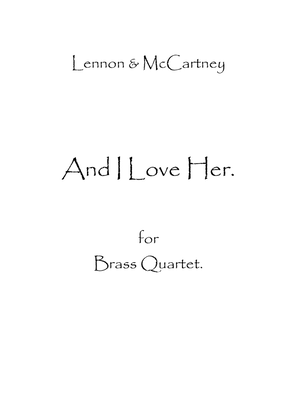 Book cover for And I Love Her