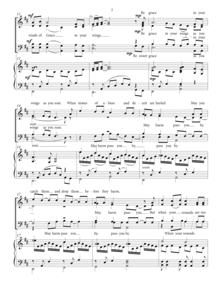 The Winds of Grace As You Soar—SATB Choir and Piano image number null