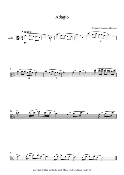 Adagio (In G Minor) - Tomaso Giovanni Albinoni (Viola)