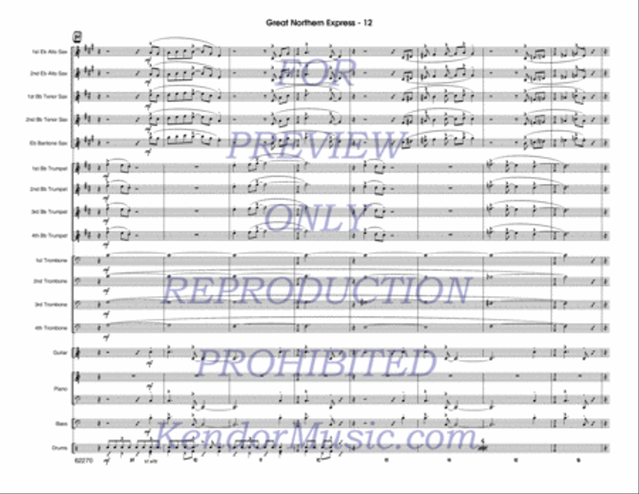 Great Northern Express Jazz Ensemble scores gallery preview page 13