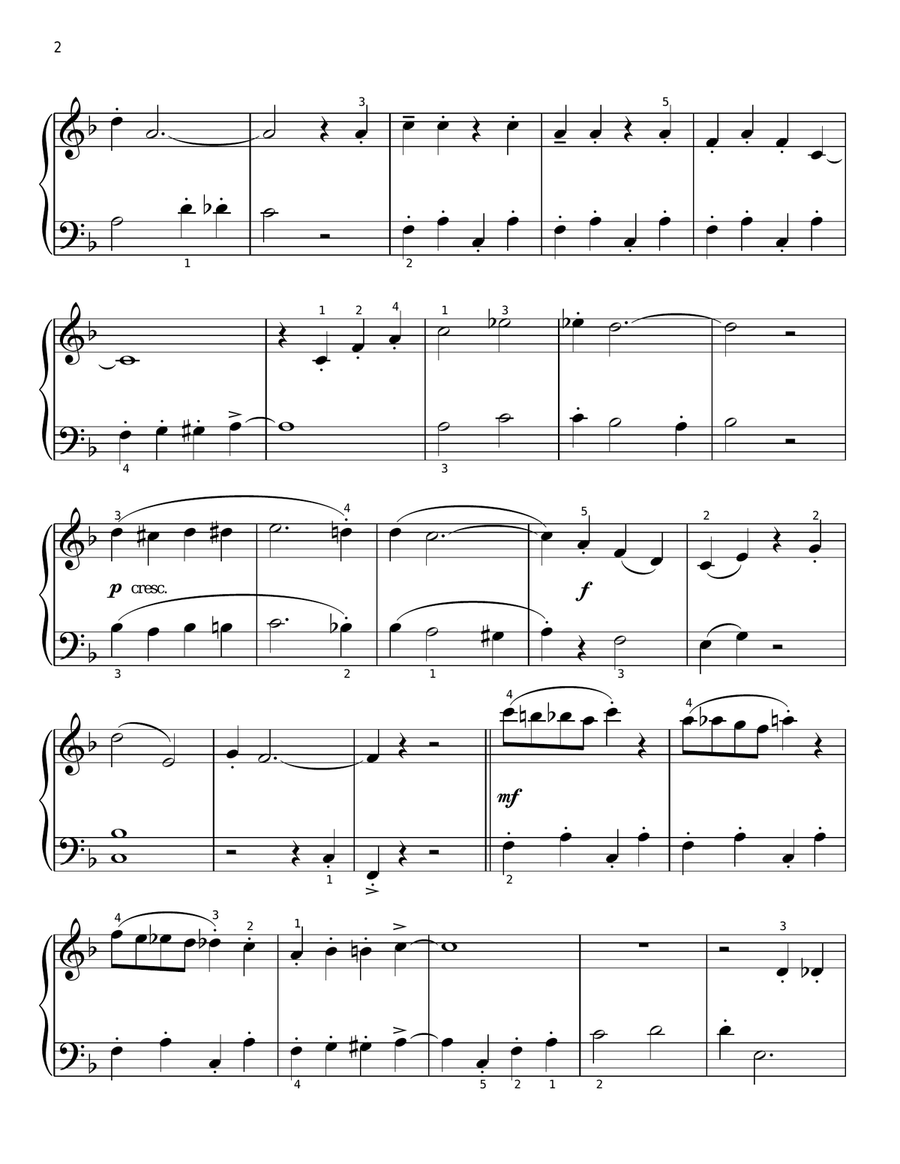 Pennsylvania Polka [Classical version] (arr. Phillip Keveren) Easy Piano scores gallery preview page 2