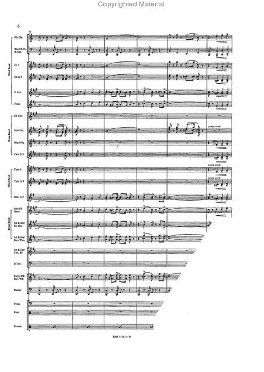 New York, New York Concert Band scores gallery preview page 6