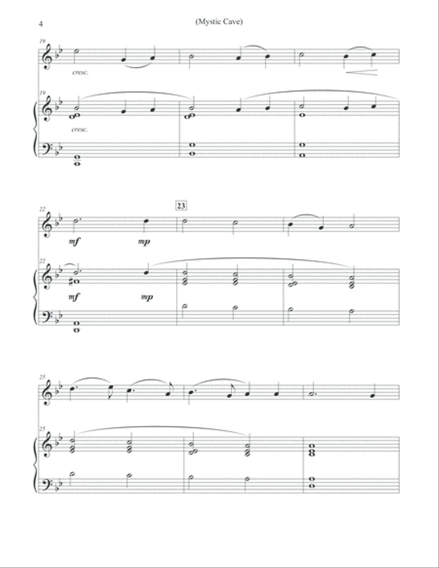 Mystic Cave - Violin & Piano Violin Solo scores gallery preview page 4